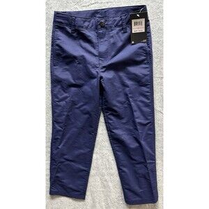 NEW Under Armour Boys Size 6 Match Play Golf Pants NAVY BLUE ADJUSTABLE NWT